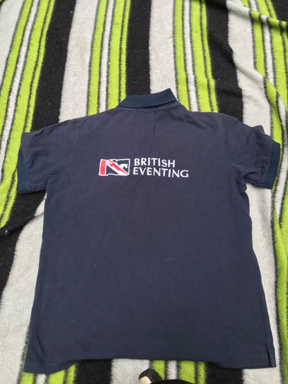 Bursting Eventing short sleeved navy blue polo t-shirt size XS (4)FREE POSTAGE