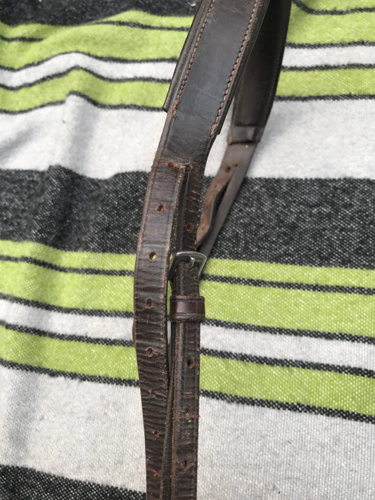 Brown leather cob size bridle part FREE POSTAGE