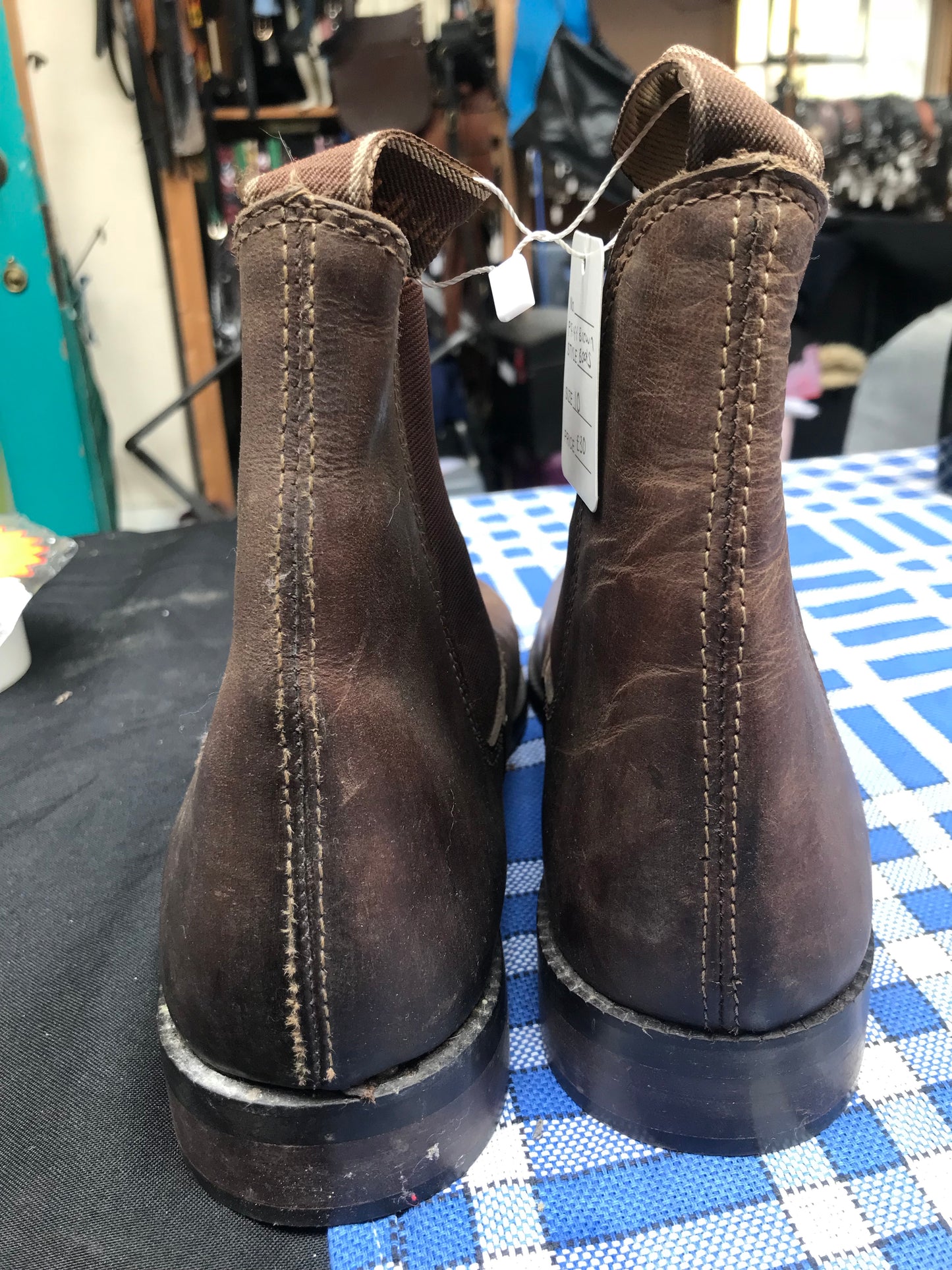 Pfiff brown leather jodhpur boots SIZE 10 FREE POSTAGE ✅