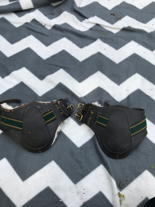 brown fetlock boots size: full (