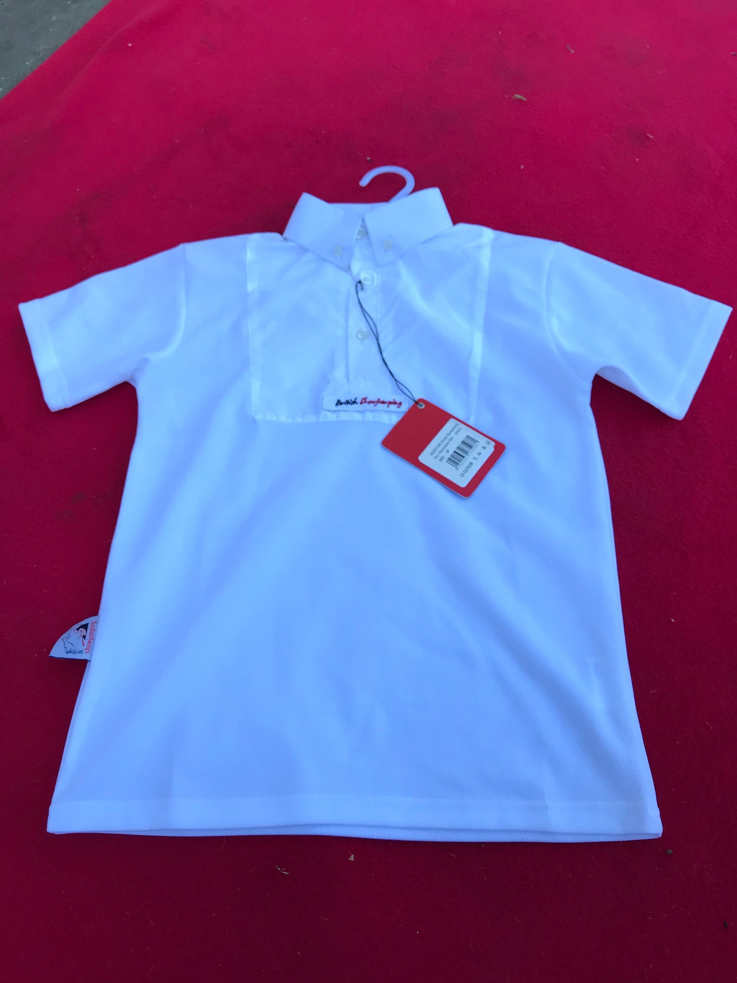 British showjumping white shirt age 9-10 FREE POSTAGE