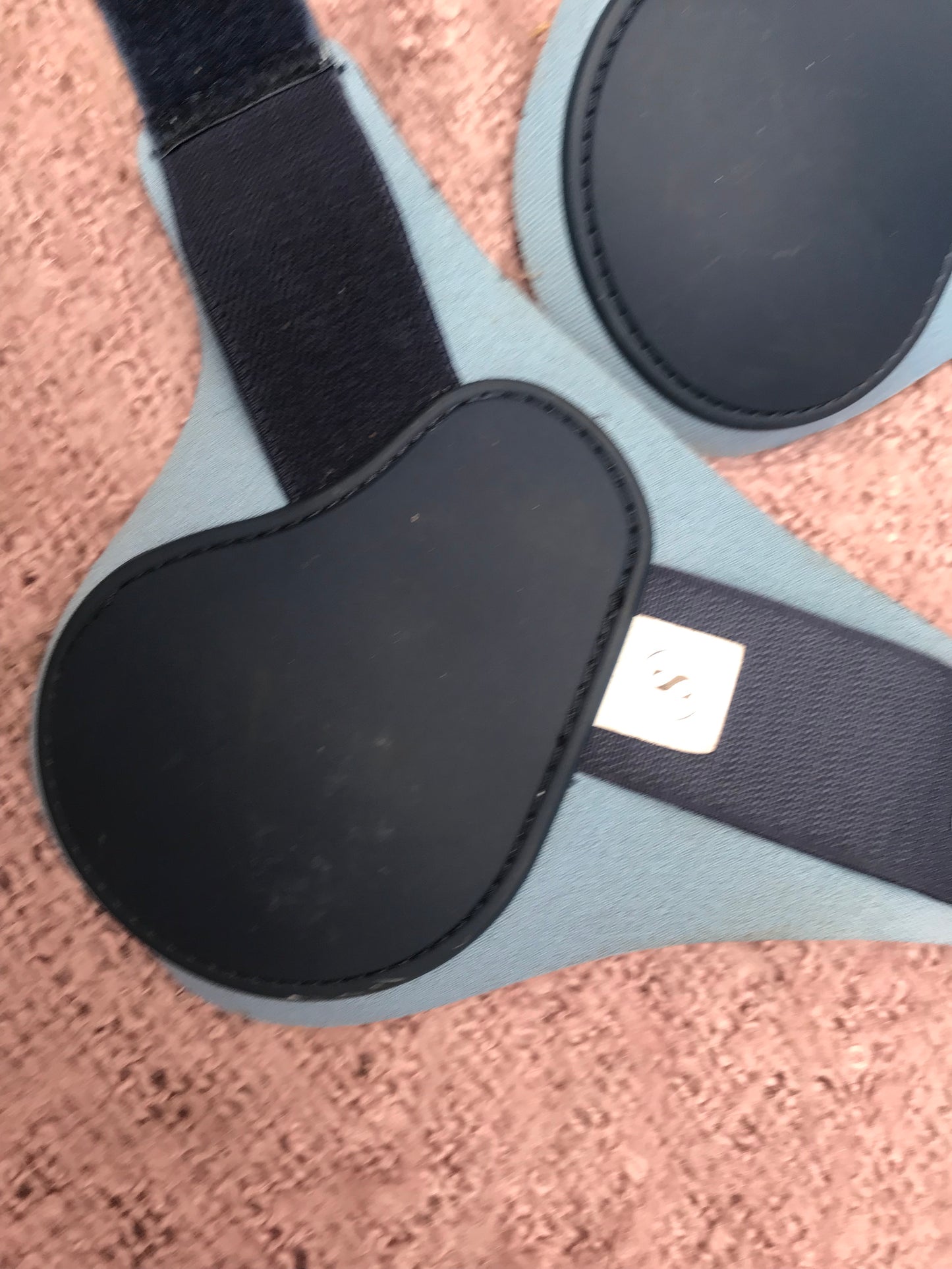 Like new Masta blue and navy fetlock boots size small FREE POSTAGE