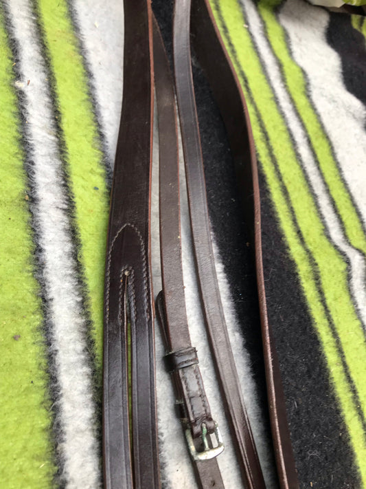 new brown leather running martingales