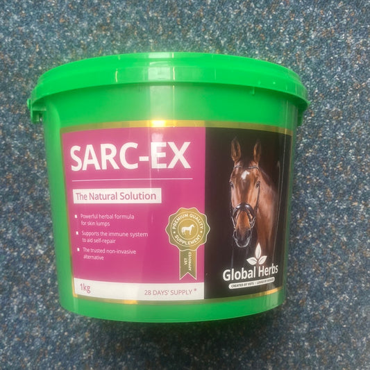 Sarc-ex 1kg tub by global herbs FREE POSTAGE✅