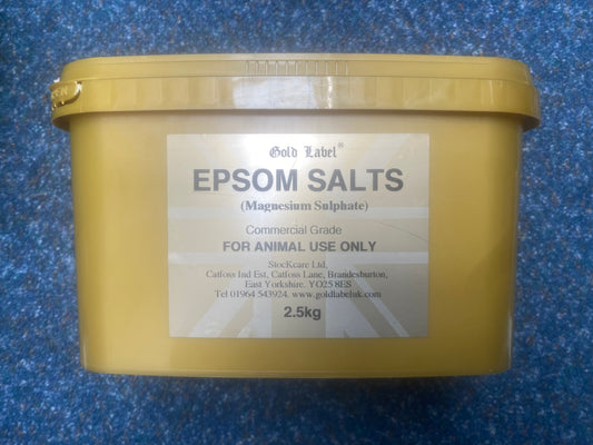 Epsom salts 2.5kg tub by gold label FREE POSTAGE ✅