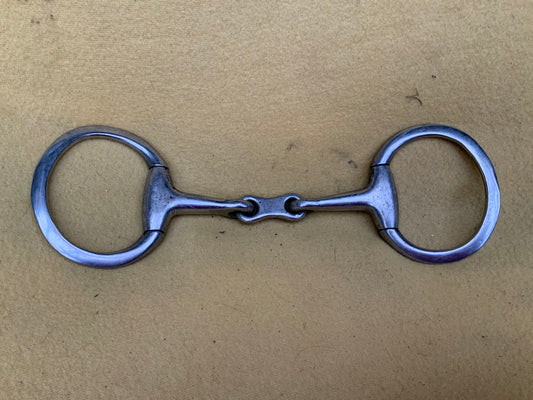 5” eggbutt snaffle with lozenge