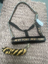 New I love my pony head collars in gold and black FREE POSTAGE *