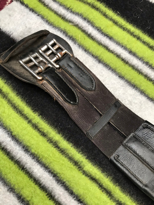 black leather dressage girth 23” FREE POSTAGE