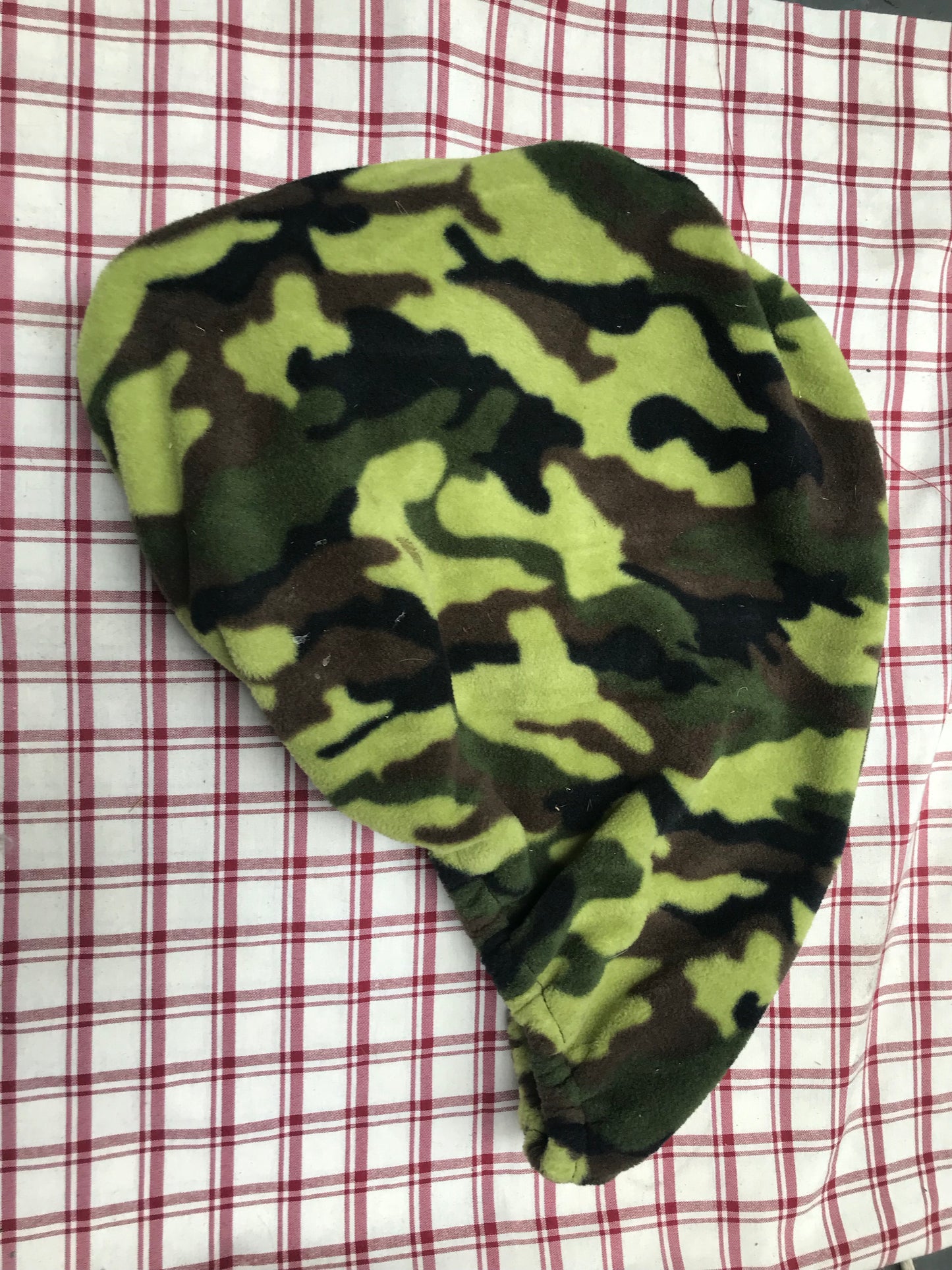 NEW cameo green and brown fleece saddle covers*