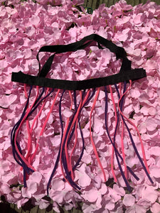Pink and purple fly fringe in cob size (FREE POSTAGE)
