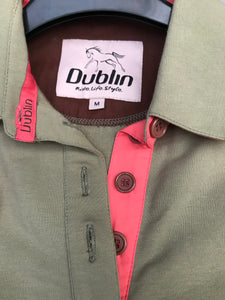 New Dublin riding polo shirt size 12 beige FREE POSTAGE