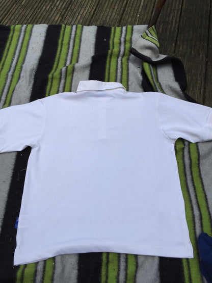 Mark Todd white shirt sleeve polo shirt size S (8/10)FREE POSTAGE