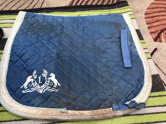 blue cob/full size saddle cloth FREE POSTAGR