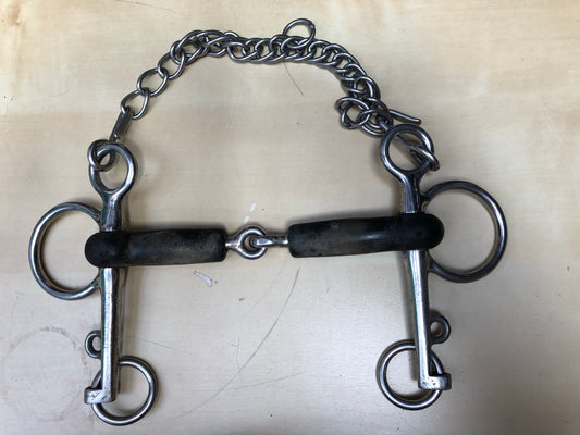 Cottage craft rubber Pelham bits 6”