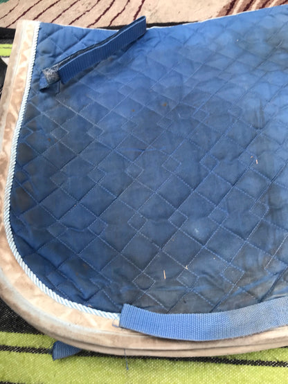 blue cob/full size saddle cloth FREE POSTAGR