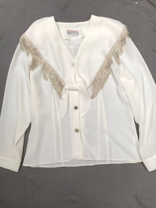 Stripes white shirt size 14 women’s