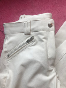 New British eventing breeches white size 8 (26) FREE POSTAGE