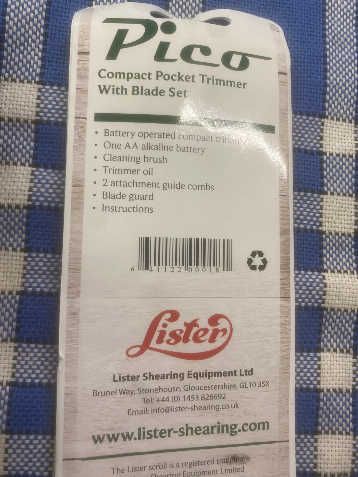New lister pico compact pocket trimmer with blades FREE POSTAGE🟢