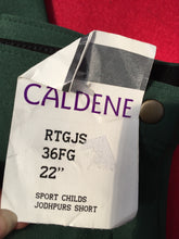 New Caldene green childrens jodhpurs size 22 short FREE POSTAGE