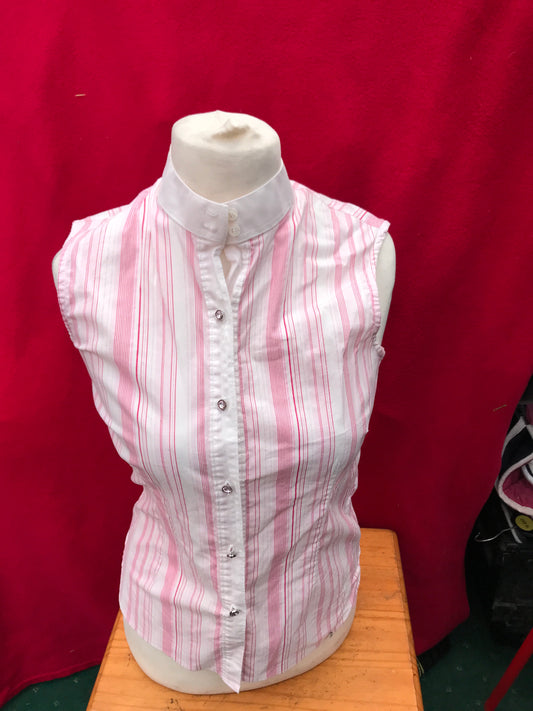 pink Equetech sleeveless shirt size: 12 (