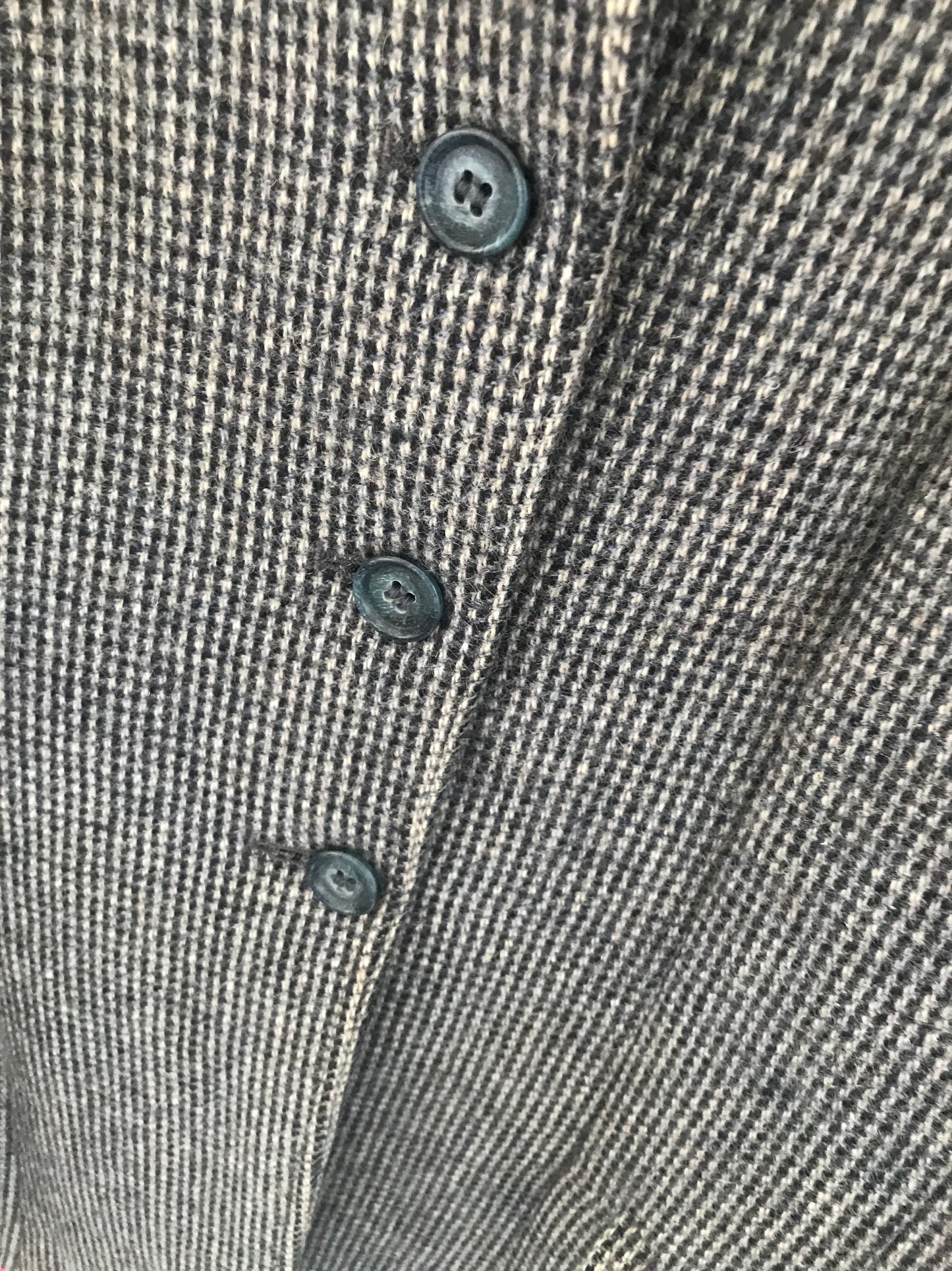 Rosette wool grey tweed jacket size 12 (36) FREE POSTAGE 🔵