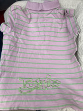 Tottie pink and green polo t-shirt size 6/8 FREE POSTAGE