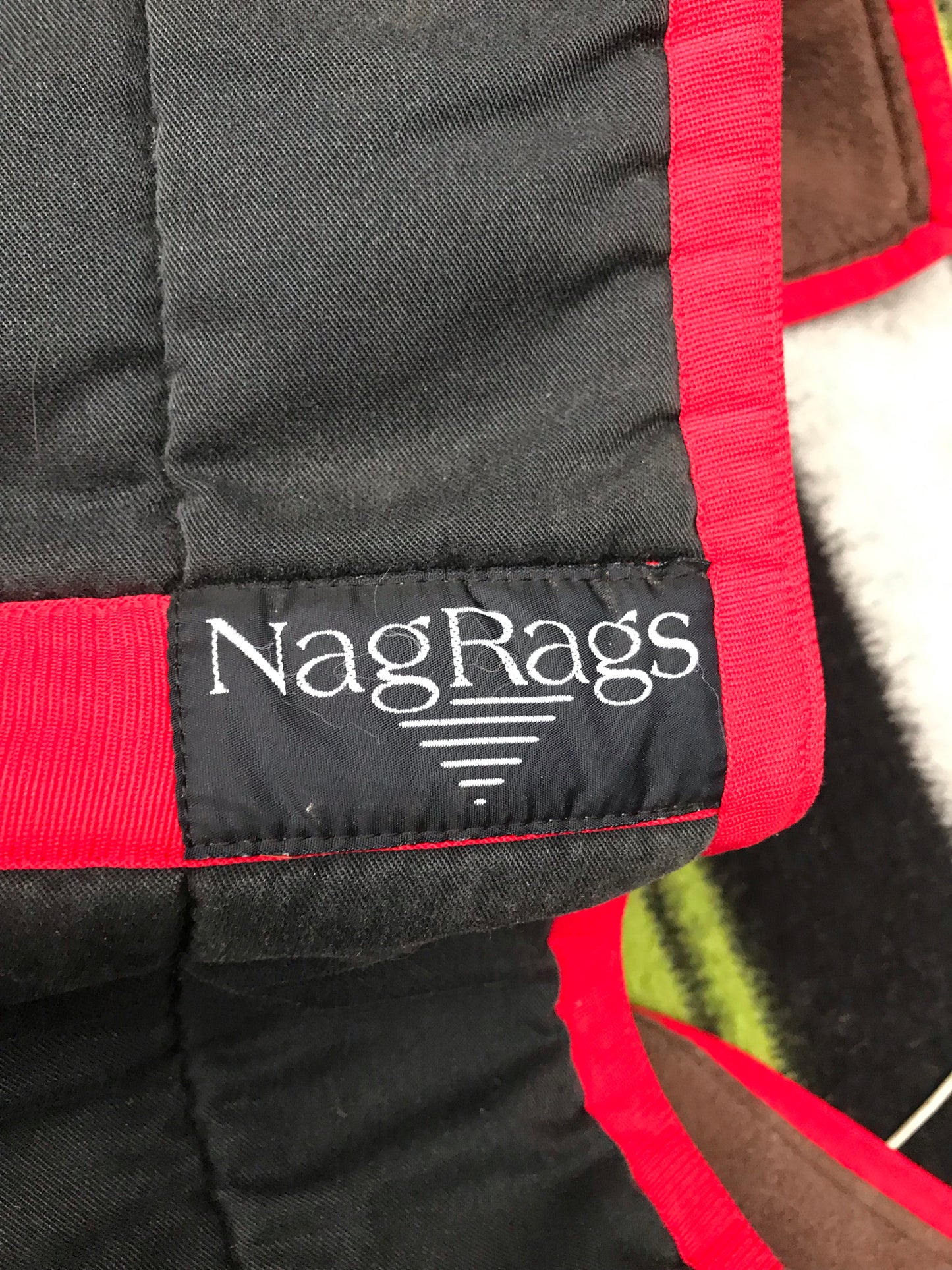 nagrags black padded saddle cloth full size FREE POSTAGE ✅