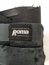 Roma black brushing boots size large FREE POSTAGE