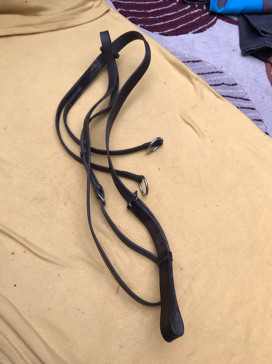 Brown leather martingale size: full (