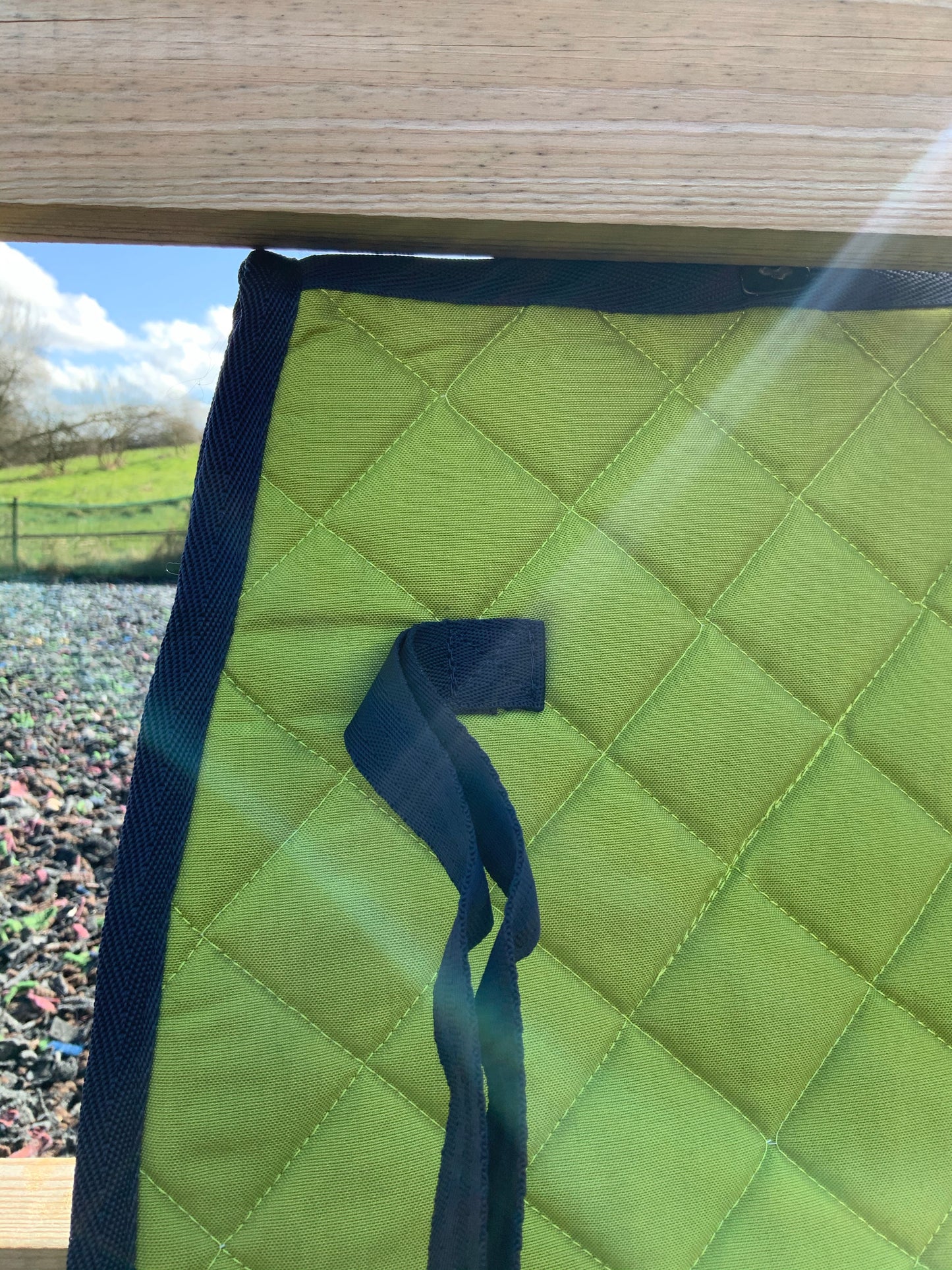 New Equipride saddle pad with ears and boots lime green pony FREE POSTAGE ✅