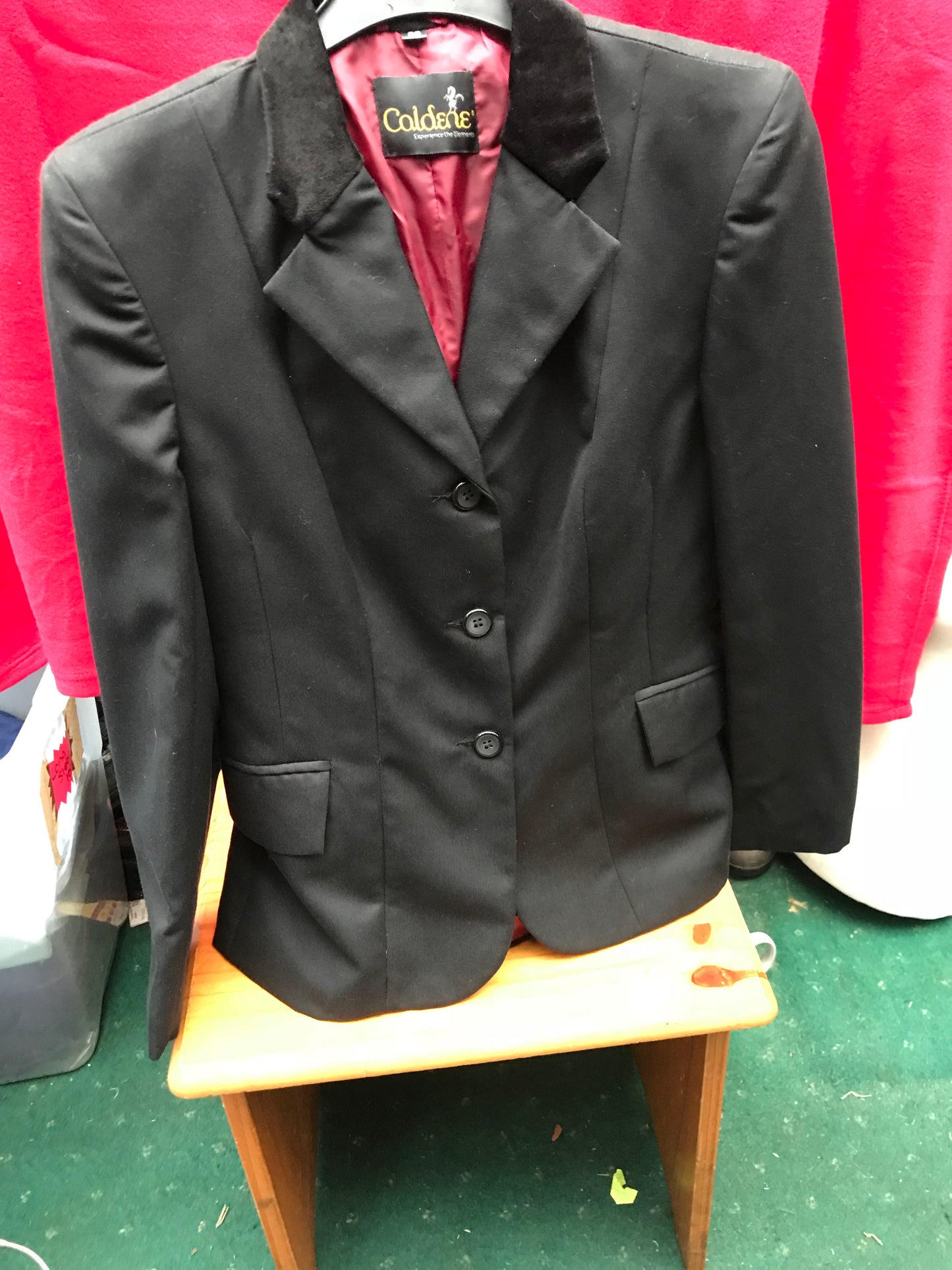 NEW Caldene black showing/competitions jacket size uk12 (36) FREE POSTAGE 🔵