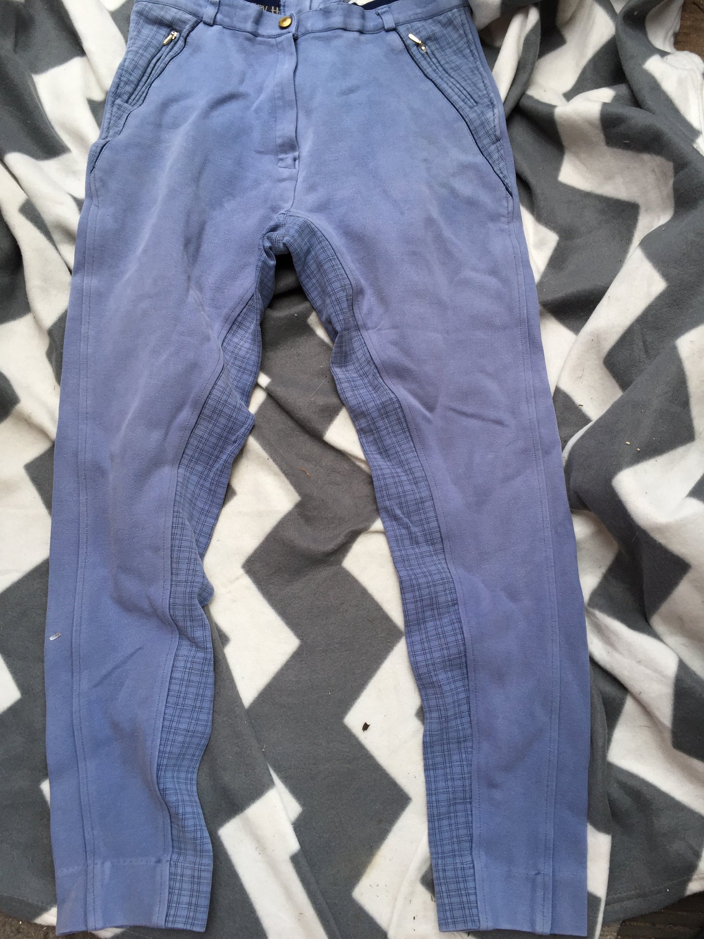 Harry Hall blue jodhpurs size: 32 (FREE POSTAGE)