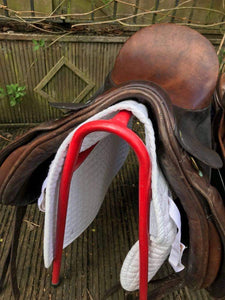 Brown two tone WH saddle, leather, 18" seat, 8" d2d FREE POSTAGE 🔵